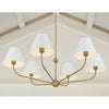 Crystorama Xavier 40'' Chandelier in Vibrant Gold - Lifestyle View