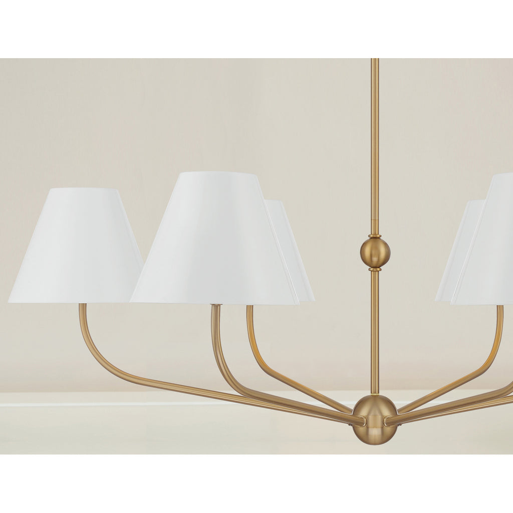 Crystorama Xavier 40'' Chandelier in Vibrant Gold - Lifestyle View