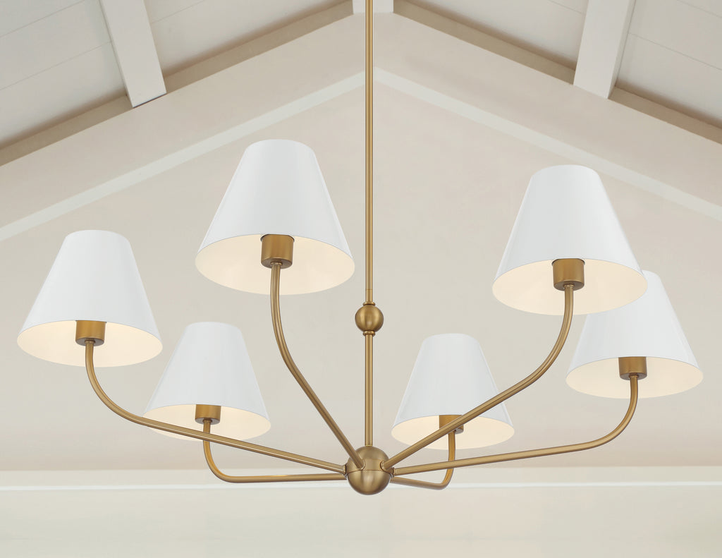 XAV-B9316-VG-WH Xavier 40'' Chandelier | Lifestyle Image