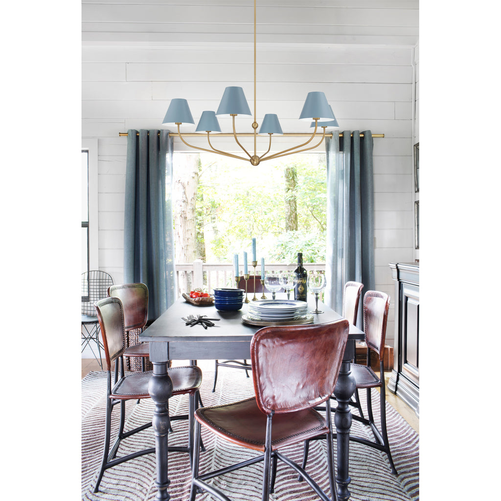 Crystorama Xavier 48'' Chandelier in Vibrant Gold - Lifestyle View