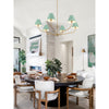 Crystorama Xavier 48'' Chandelier in Vibrant Gold - Lifestyle View