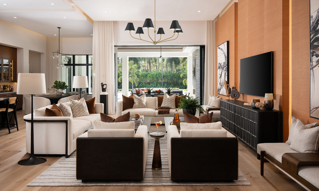Crystorama Xavier 48'' Chandelier in Vibrant Gold - Lifestyle View