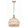 Crystorama Zanzibar 14'' Pendant in Soft Gold - Front View