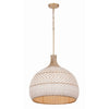 Crystorama Zanzibar 21'' Pendant in Soft Gold - Front View