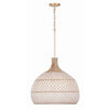 Crystorama Zanzibar 21'' Pendant in Soft Gold - Additional View