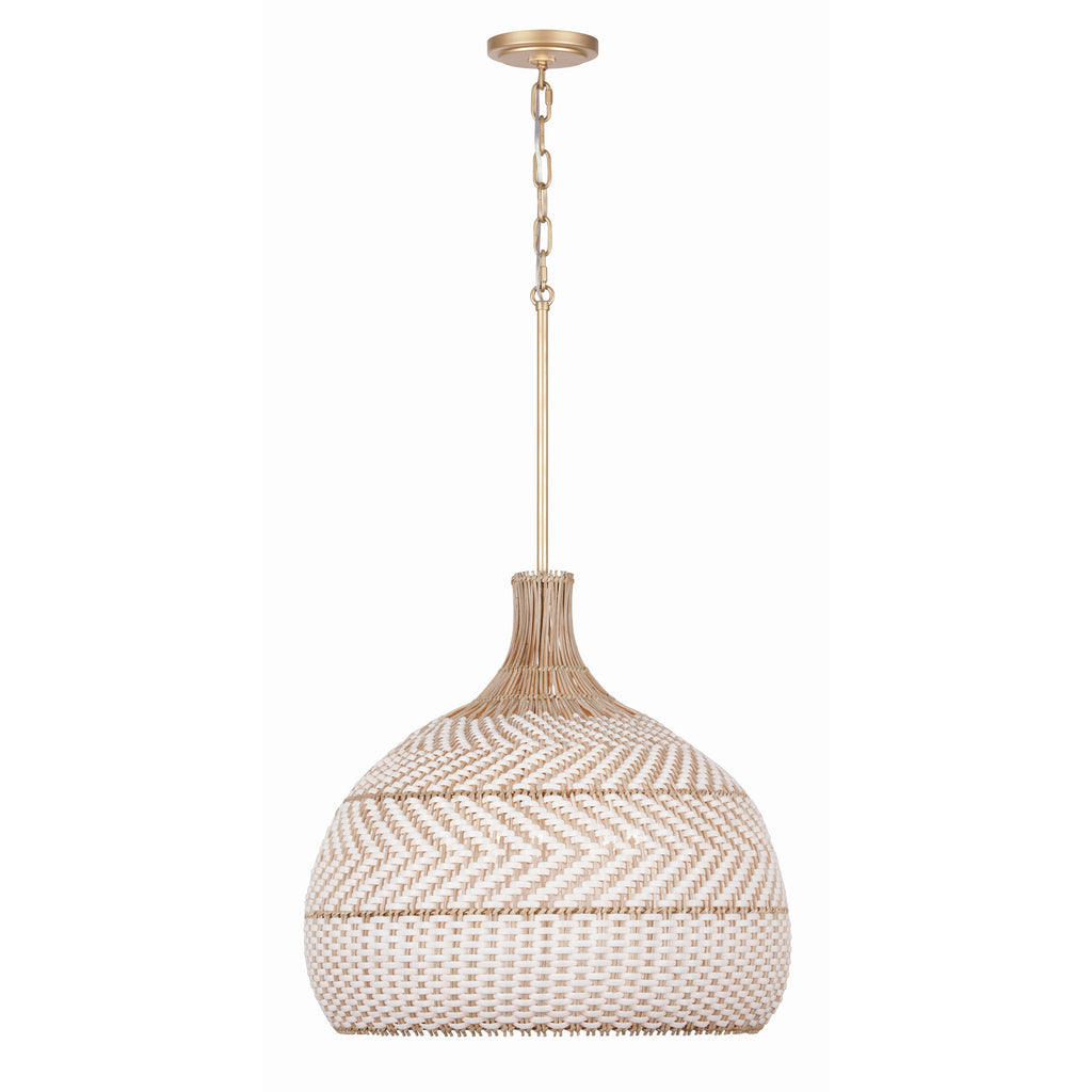Crystorama Zanzibar 21'' Pendant in Soft Gold - Additional View