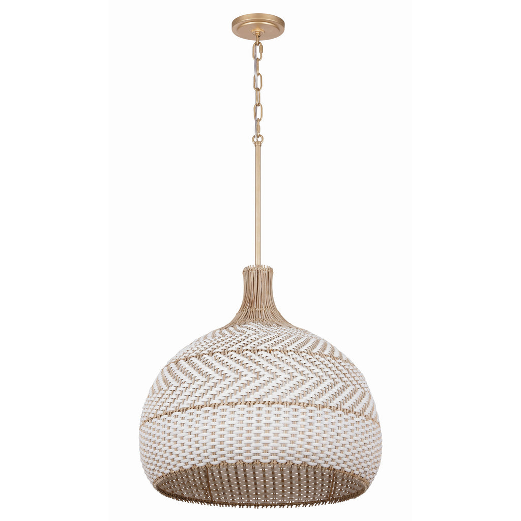 Crystorama Zanzibar 21'' Pendant in Soft Gold - Additional View