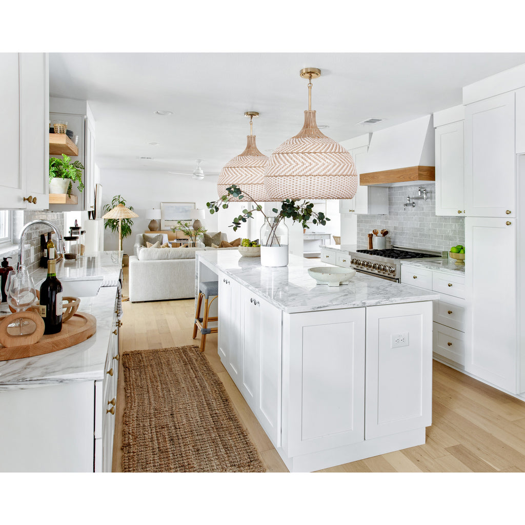 Crystorama Zanzibar 21'' Pendant in Soft Gold - Lifestyle View