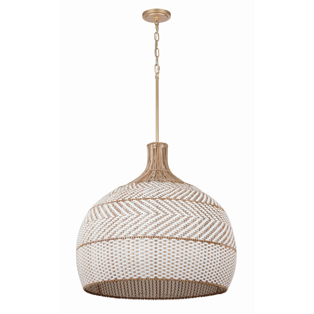 Crystorama Zanzibar 26'' Pendant in Soft Gold - Additional View