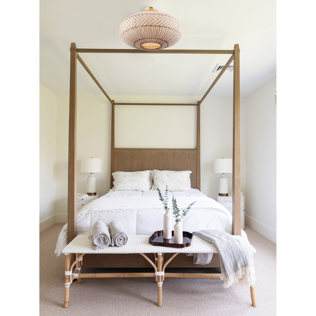 Crystorama Zanzibar 22'' Semi Flush Mount in Soft Gold - Lifestyle View