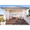 Crystorama Zanzibar 22'' Semi Flush Mount in Soft Gold - Lifestyle View