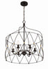 Crystorama Zucca 24'' Chandelier in English Bronze + Antique Gold - Additional View