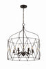 ZUC-A9035-EB-GA Zucca 6 Light Lantern Chandelier | Alternate Image