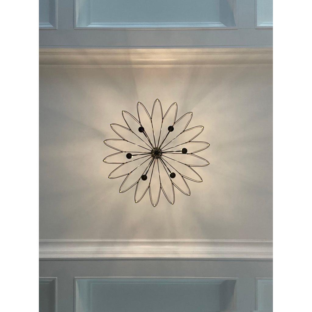Crystorama Zucca 38.25'' Chandelier in English Bronze + Antique Gold - Lifestyle View