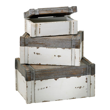 Distressed White And Gray