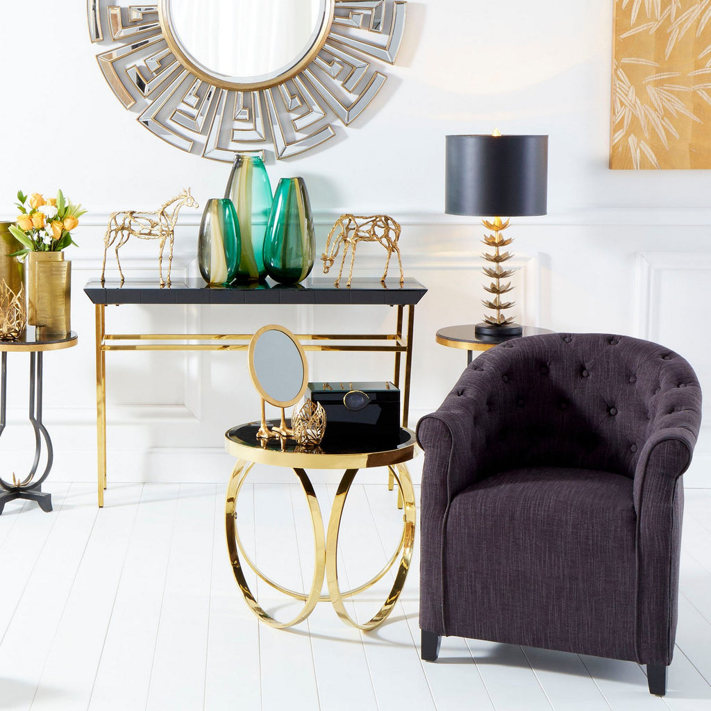 cy-03098 Duck Leg Mirror | Gold | Lifestyle Image