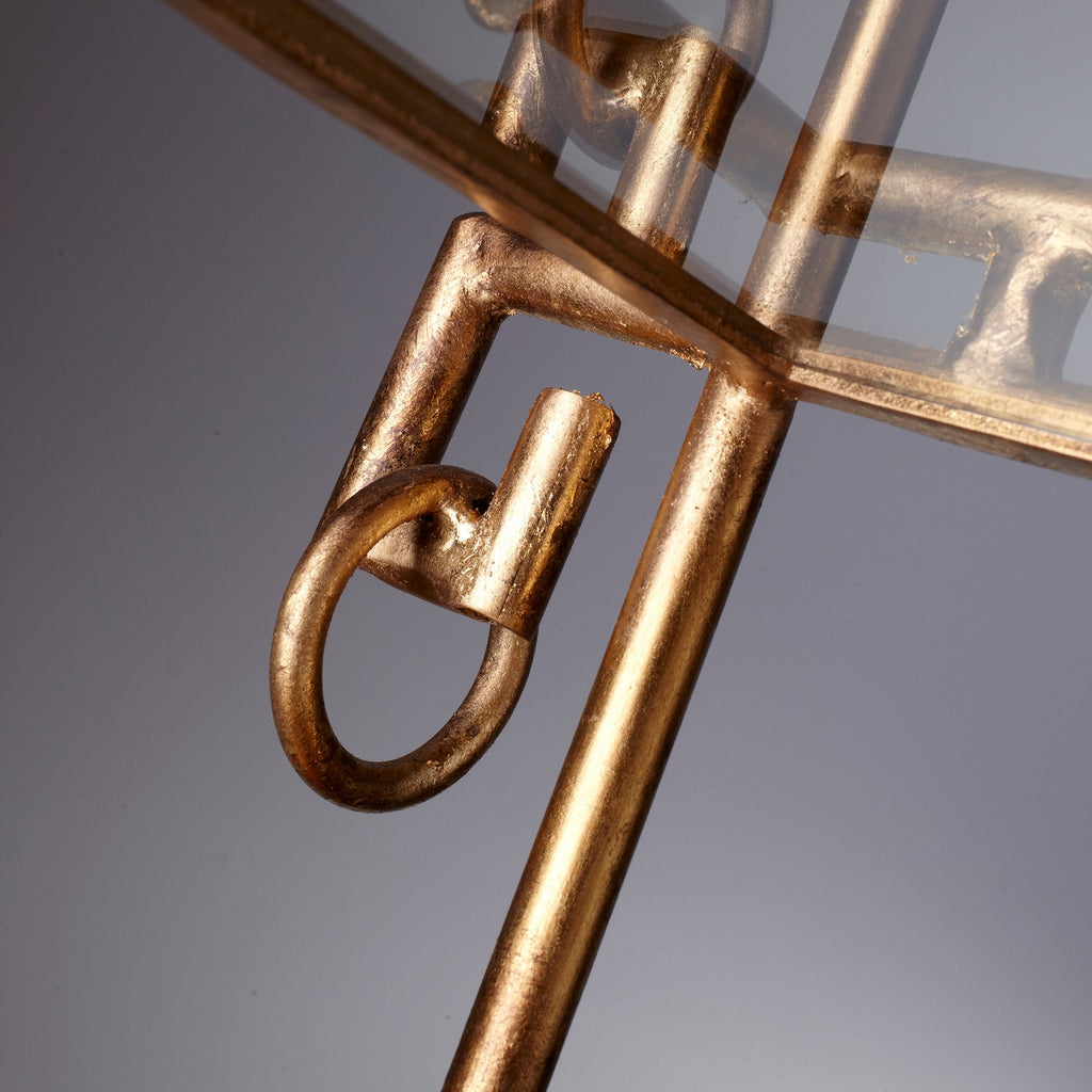 cy-04208 Bamboo Tray Table | Gold | Alternate Image