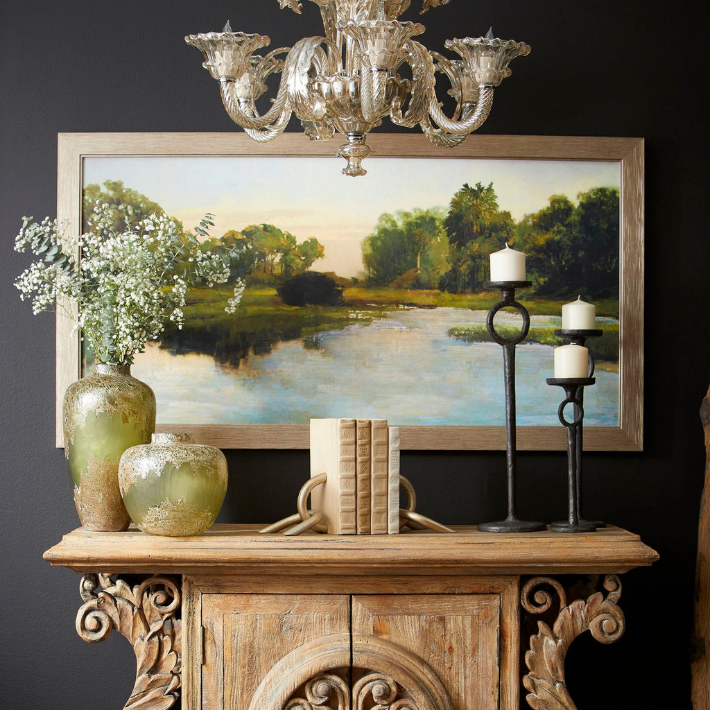 cy-04834 Duke Candleholder|Rust-SM | Lifestyle Image