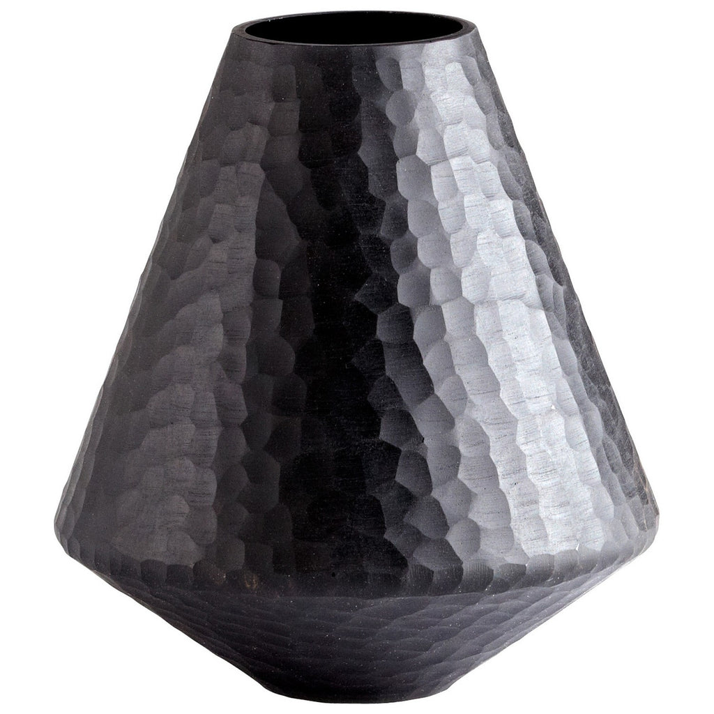 cy-05385 Lava Vase | Black - Small | Main Image