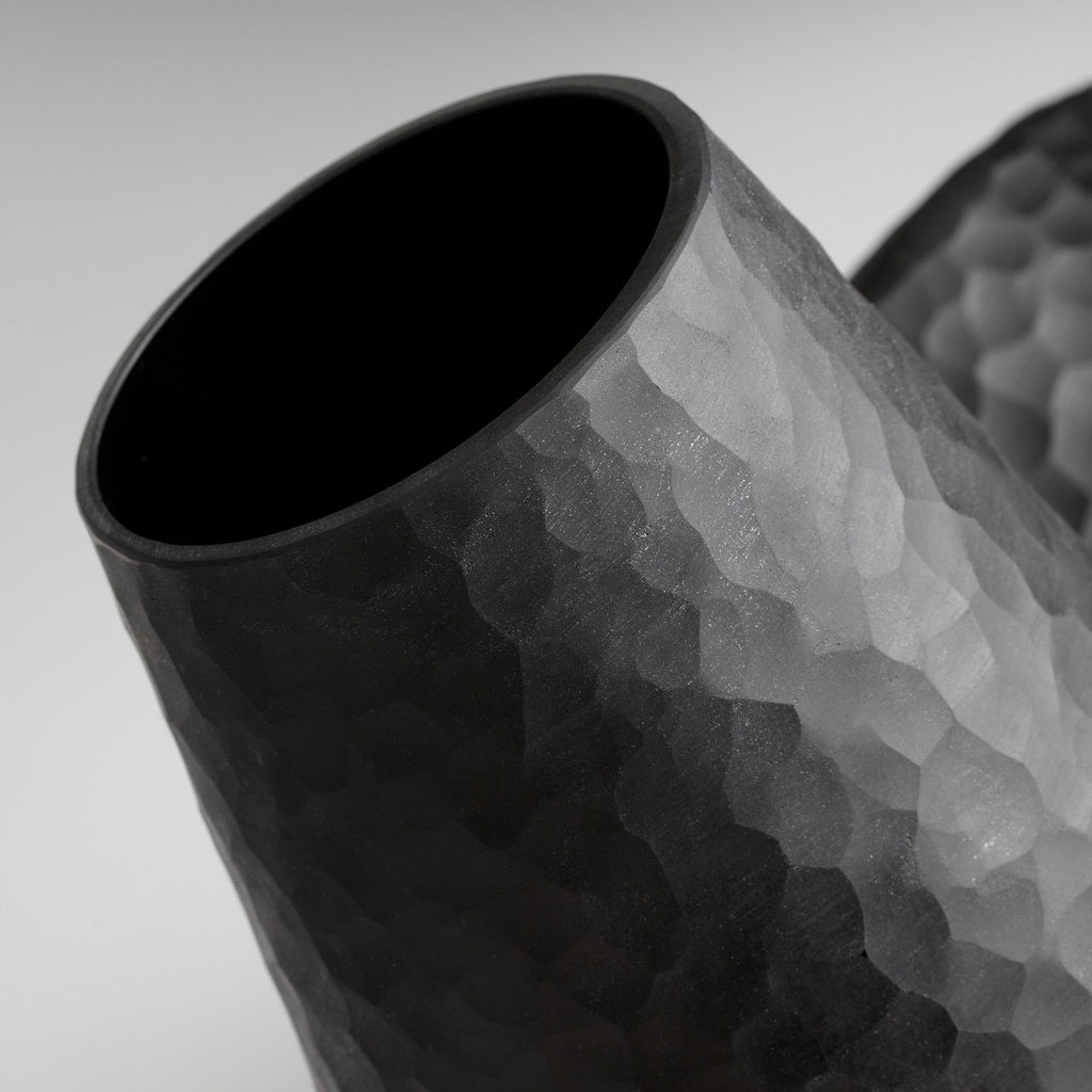 cy-05385 Lava Vase | Black - Small | Alternate Image