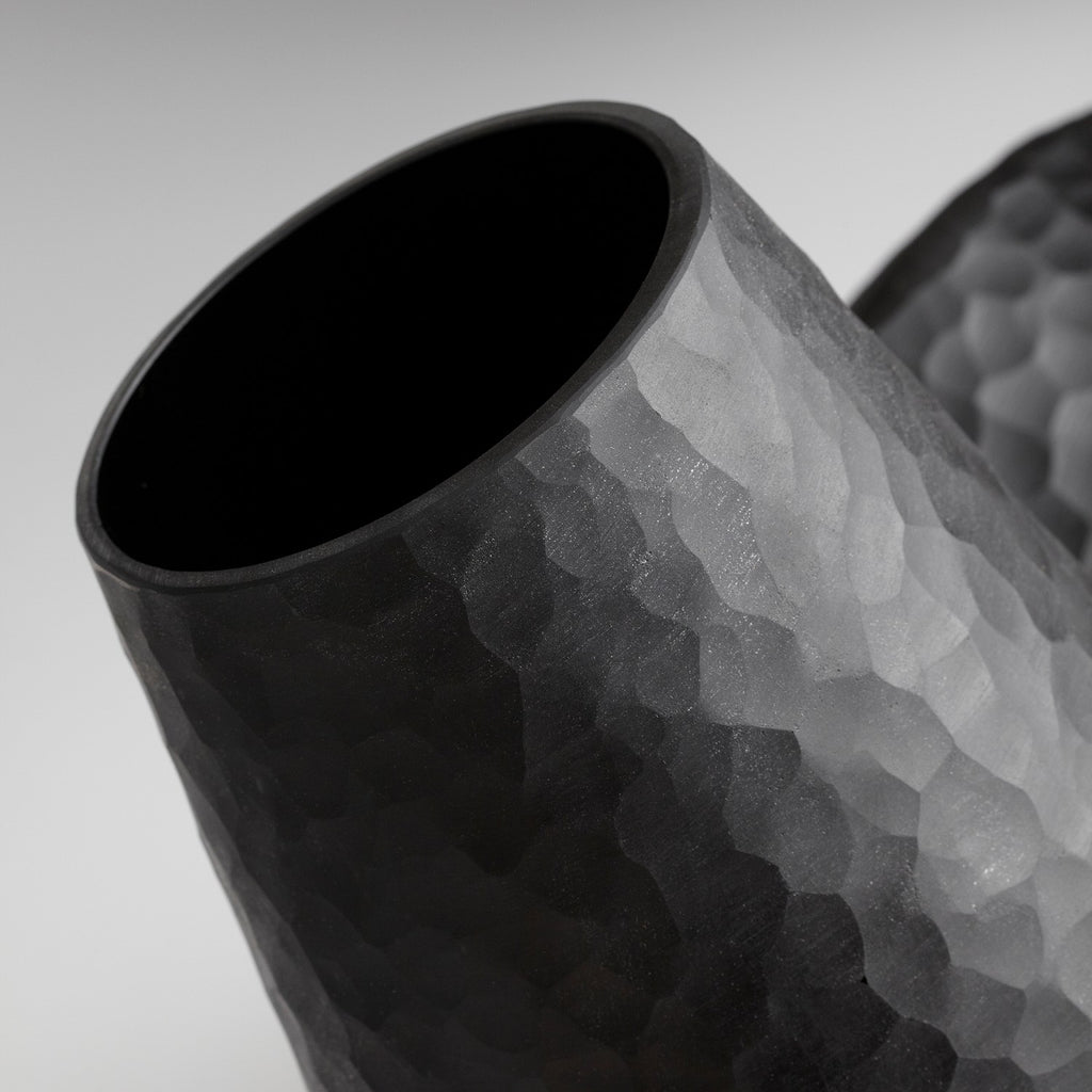 cy-05386 Lava Vase | Black - Large | Alternate Image