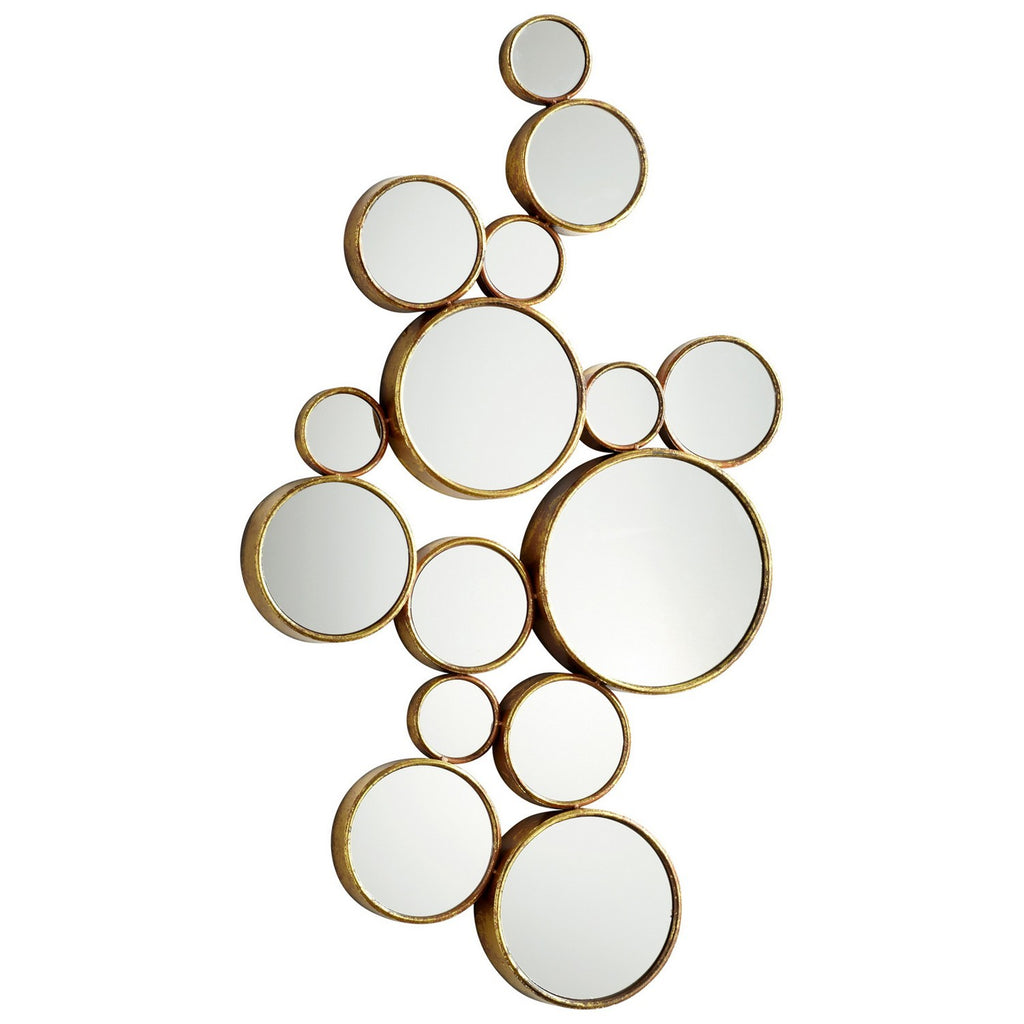cy-05825 Bubbles Mirror | Gold | Main Image