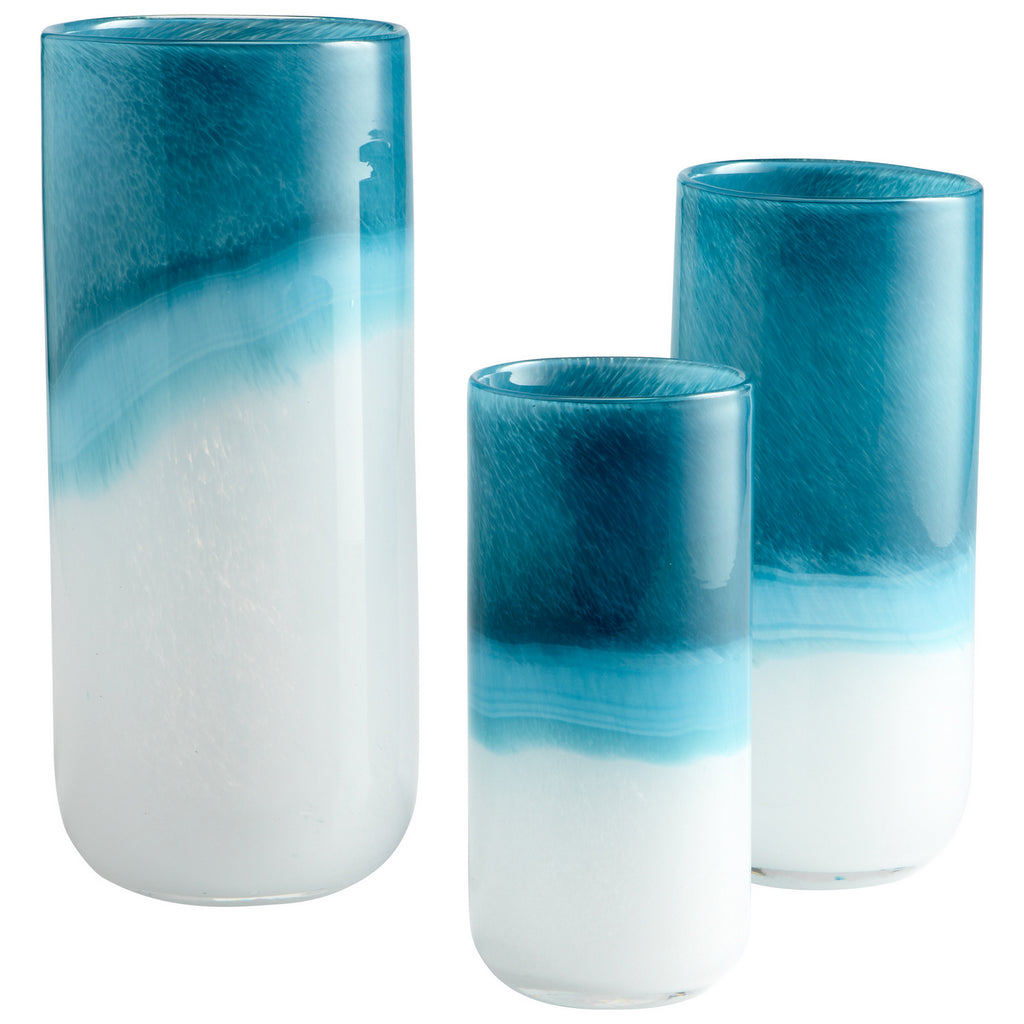 cy-05877 Cloud Vase|Turquoise-LG | Alternate Image