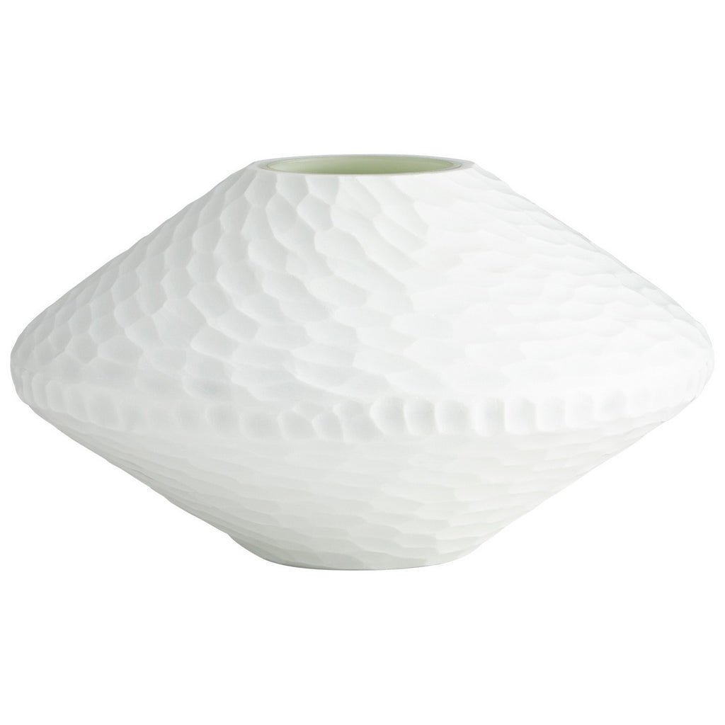 cy-07314 Buttercream Vase | White | Main Image