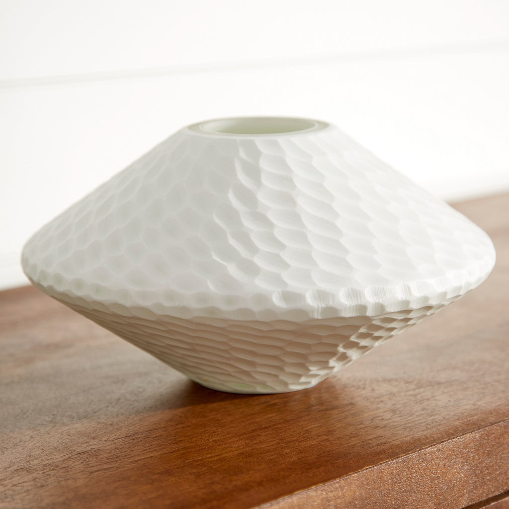 cy-07314 Buttercream Vase | White | Alternate Image