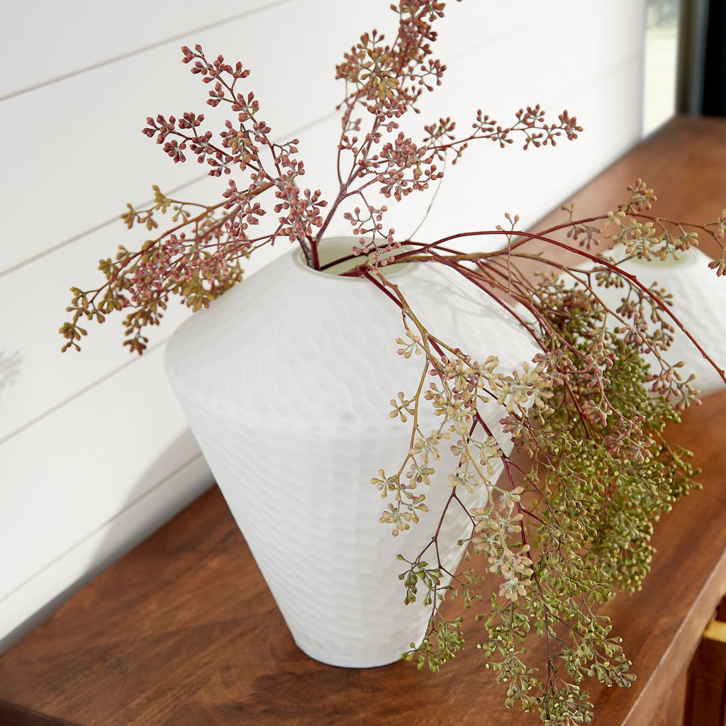 cy-07314 Buttercream Vase | White | Lifestyle Image