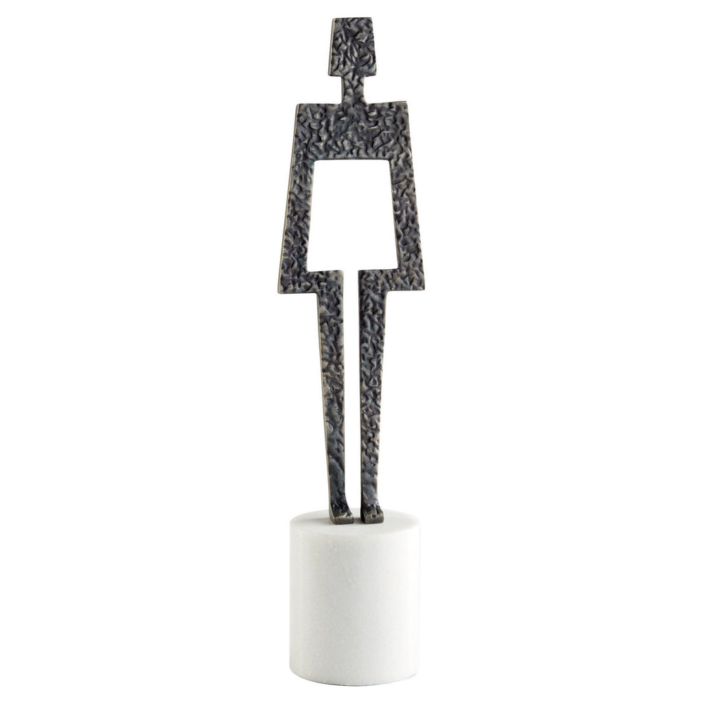 cy-11501 Beatrice Sculpture|Wht|Bz | Main Image
