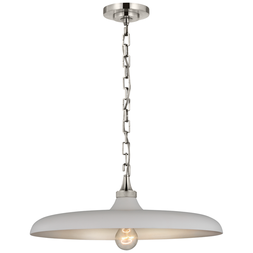 TOB 5115PN-PW Thomas O'Brien Piatto 1 Light Pendants | Alternate Image