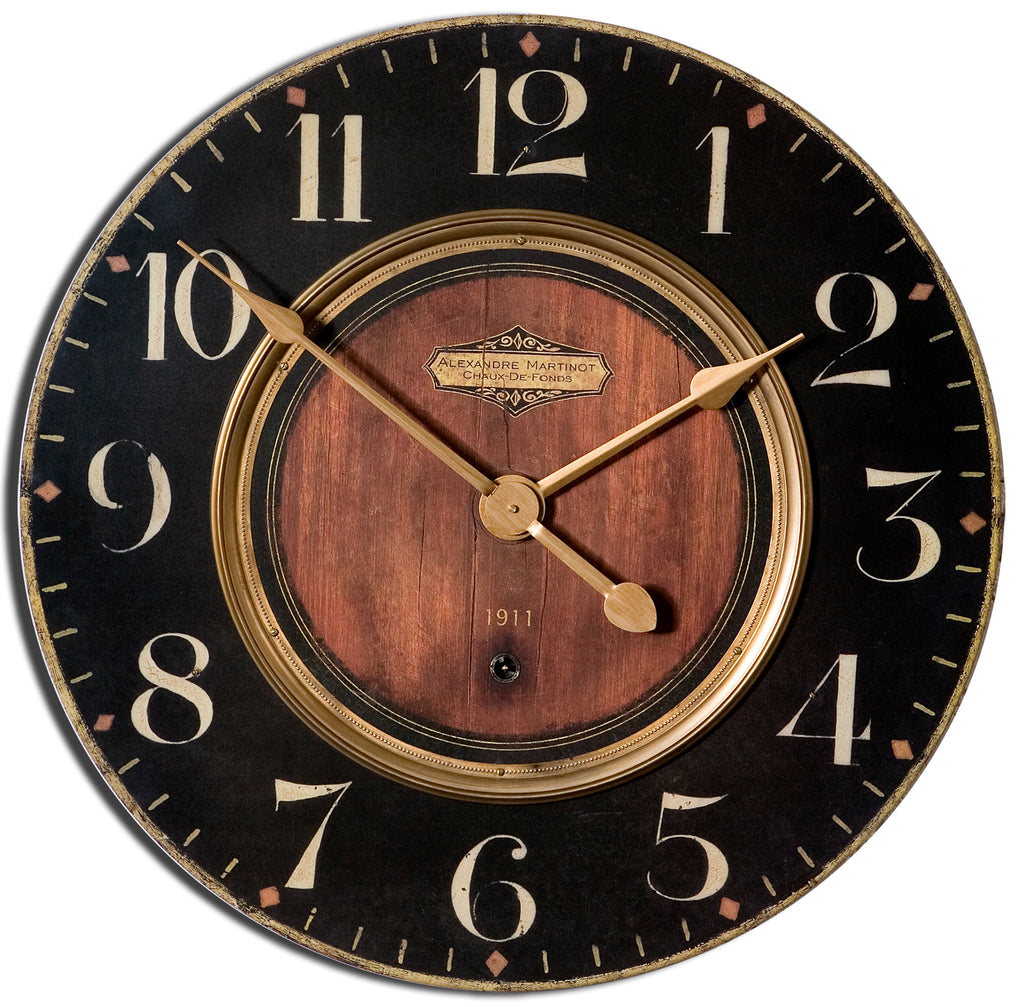 Elegant Weathered Wall Clock - Home Decor Luxury