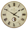 Weathered Laminated Clock Face with Brass Pendulum - Alternate Image