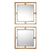 Gold Square Mirror Set Premium Iron Craftsmanship