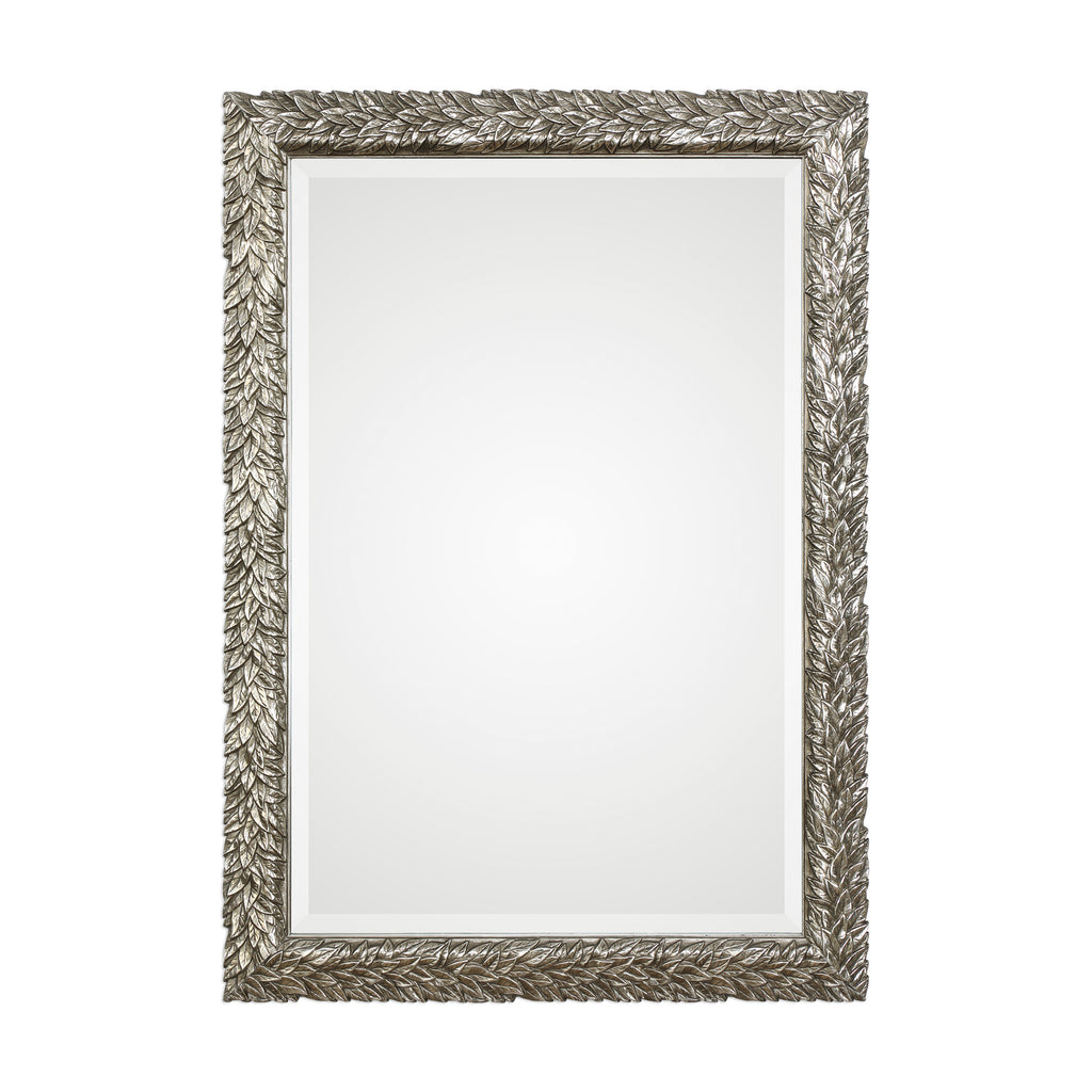 Silver Leaves Mirror - Home Decor Elegance