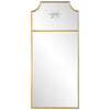 Vertical Beverly Hills Glamour Brass Mirror - Elegant Home Decor