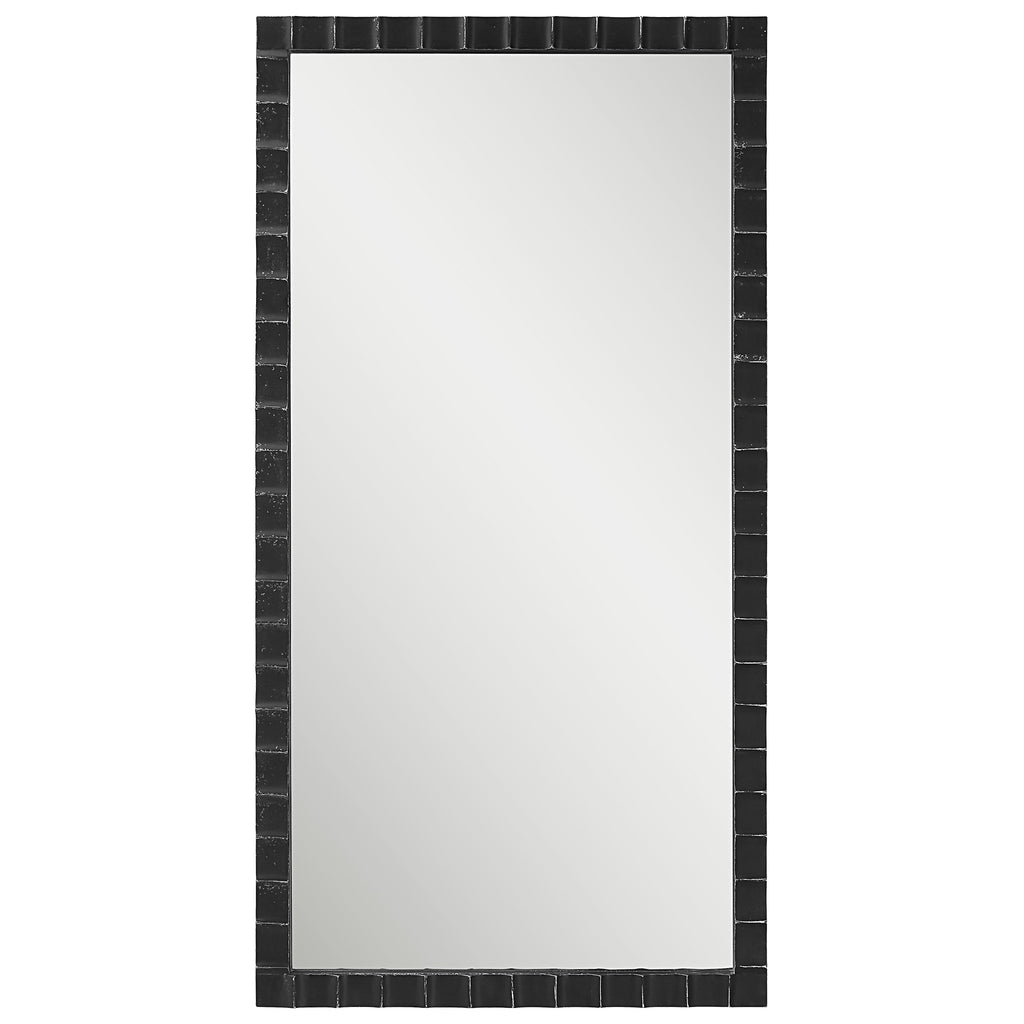 SoHo Chic Black Industrial Mirror | Matte Black