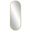 Gold Leaf Oval Mirror - Luxury Home Decor