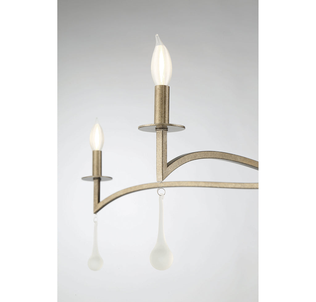 Hampton Retreat 5-Light Chandelier in Chelsea Gold Finish | Alternate View