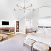 Hampton Retreat 5-Light Chandelier in Chelsea Gold Finish | Lifestyle View