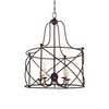 Hampton Retreat 5 Light Pendant in English Bronze