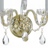 Crystal Wall Mount Light - Park Avenue Classic 2-Light Fixture with Cut Crystal Jewels for Elegant Home Decor | Alternate View