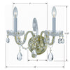 Crystal Wall Mount Light - Park Avenue Classic 2-Light Fixture with Cut Crystal Jewels for Elegant Home Decor | Item Dimensions