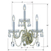 Park Avenue Wall Mount with Swarovski Strass Crystal | Item Dimensions