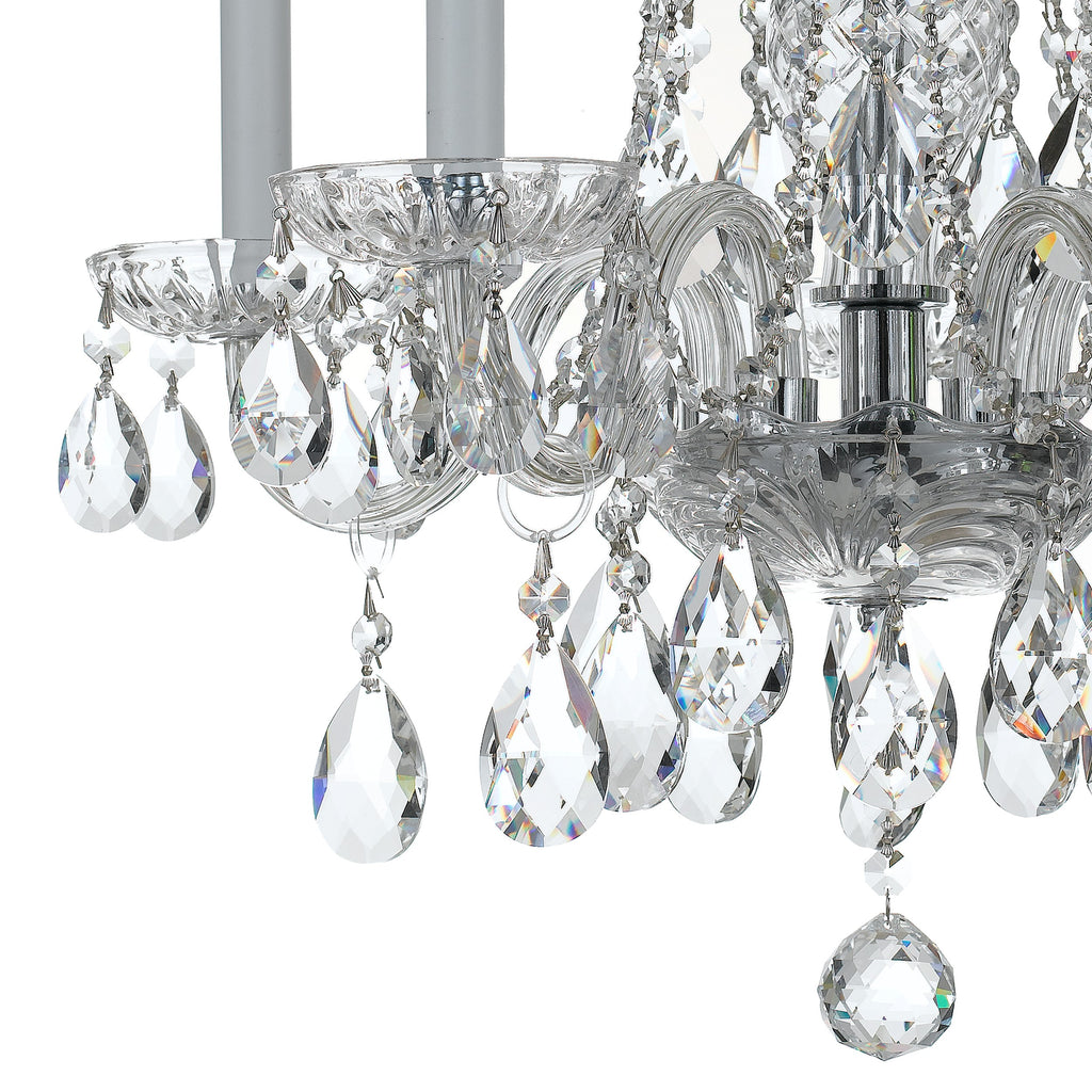 Park Avenue Crystal Mini Chandelier - Exquisite Cut Crystal Jewels - Elegant Home Lighting | Alternate View