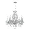 Park Avenue Traditional Crystal Chandelier - 8 Light Fixture