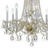 Park Avenue Traditional Crystal Chandelier - 8 Light Fixture | Alternate View