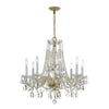 Park Avenue Traditional Crystal Chandelier - 8 Light Fixture