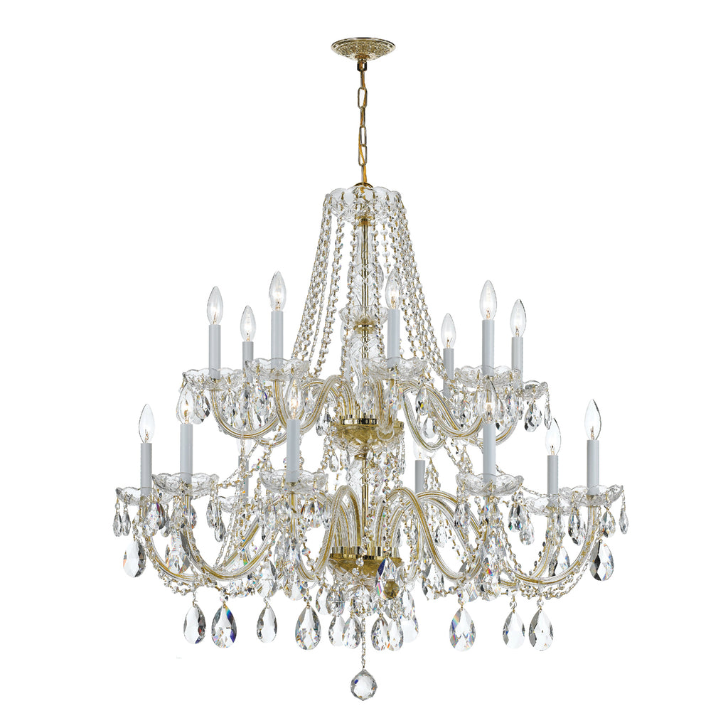 Park Avenue Classic 16-Light Chandelier - Traditional Crystal Fixture
